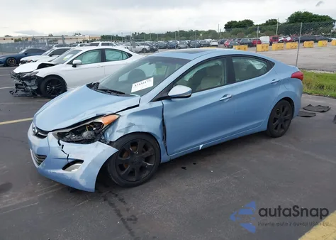 2012 Hyundai Elantra Limited (Ulsan Plant) из США, поврежденный, VIN KMHDH4AE8CU211287